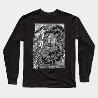WHIRLING THOUGHTS (negative) Long Sleeve T-Shirt